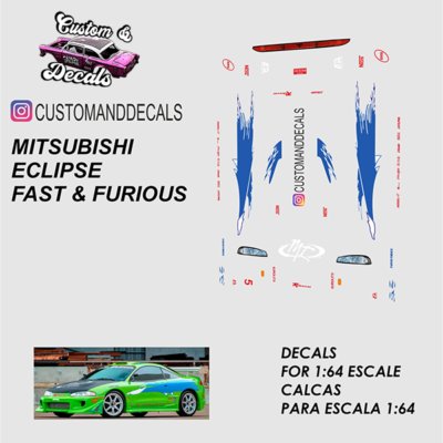 CAD088 F&F Mitsubishi Eclipse