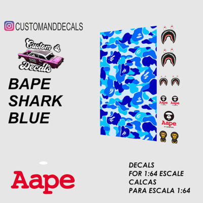 CAD115 Bape Shark Blue